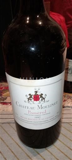 Bordeaux Pomerol Château Moulinet 1992