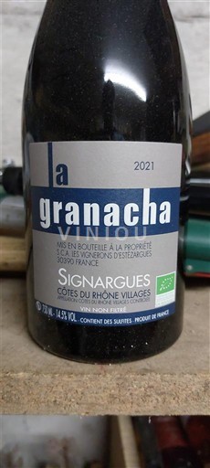 Rhônevallei Côtes-du-rhône-villages Estézargues La Granacha 2021