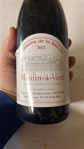 Beaujolais Moulin-à-vent Domaine La Ranche 2022