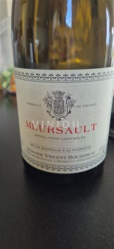 Borgoña Meursault Domaine Vincent Bouzereau 2023