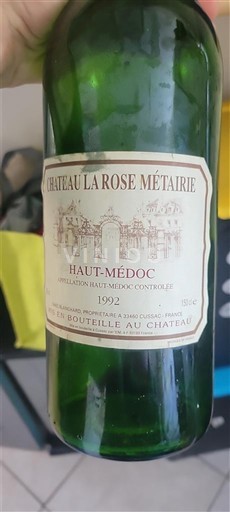 Bordeaux Haut-Médoc Château La Rose Métairie 1992