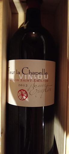 Bordeaux Lussac-Saint-Émilion Fleur la Chapelle d'Exception 2012