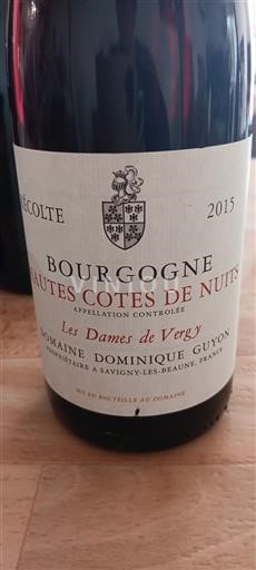 Burgundsko Nespecifikováno Domaine Dominique Guyon Les Dames de Vergy 2015