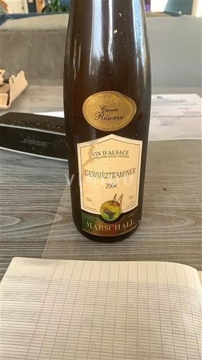 Alsace Gewurztraminer Marschall Réserve 2004