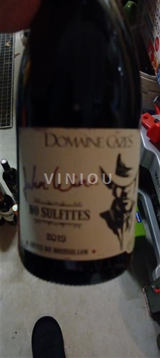 Roussillon Côtes-du-Roussillon Domaine Cazes John Wine - No Sulfites 2019