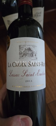 Bordeaux Lussac-saint-émilion La Croix Saint-Roc 2011