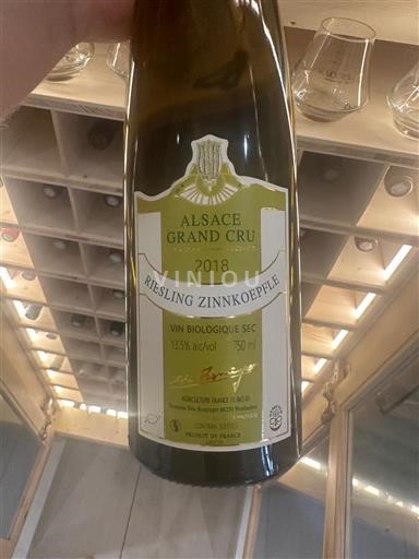Alsace Không được chỉ định Grand Cru Ruhlmann Dirringer Riesling Zinnkoepflé 2018