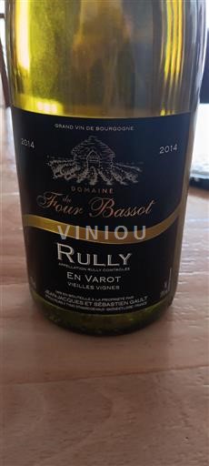 Burgundi Rully Domaine Four Bassot En Varot Vieilles Vignes 2014