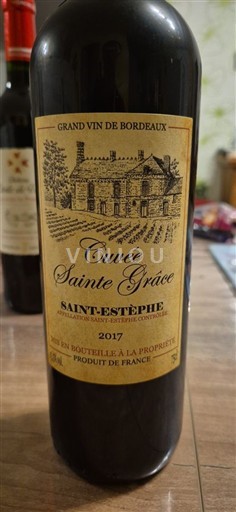 Burdeos Saint-Estèphe Cuvée Sainte Grâce Sainte Grâce 2017