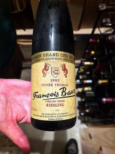 Alsace Không được chỉ định Grand Cru François Baur Thomas 1995