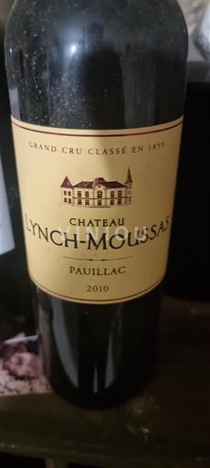 Bordeaux Pauillac Grand Cru Château Lynch-Moussas 2010