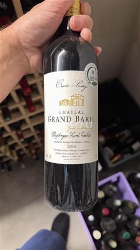 Bordeaux Montagne-saint-émilion Château Grand Baril Prestige 2014