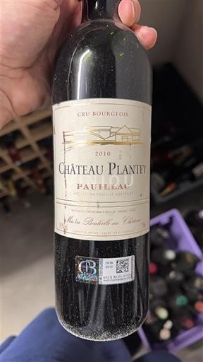 Bordeaux Pauillac Cru Bourgeois Château Plantey 2010