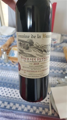 Bordeaux Bordeaux superiore Domaine La Brandille 2018