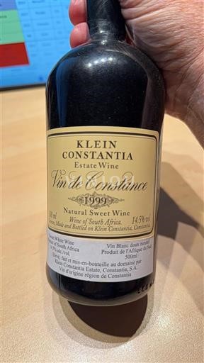 Pobrežní oblast Constantia Klein Constantia Vin de Constance 1999