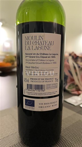 Bordoja Haut-Médoc Château La Lagune Moulin du Château La Lagune 2019