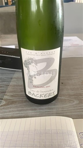 Elsass Backert Lieu-dit Immenbruhl 2011