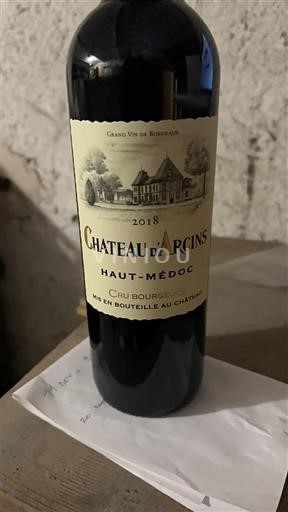 Bordeaux Haut-Médoc Château Arcins 2018
