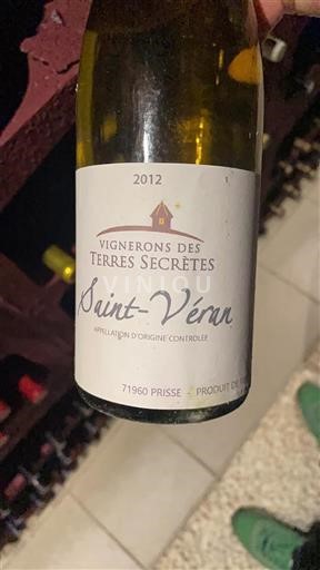 Bourgogne Saint-Véran Vignerons des Terres Secrètes 2012