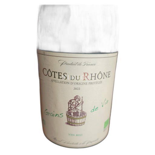 Valle del Ródano Côtes del Ródano Grains de Vie 2022