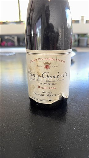 Bourgogne Gevrey-chambertin Maison François Martenot Les Evocelles 2005