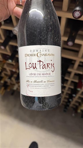Rhône-dalen Côtes-du-Rhône Domaine Didier Charavin Lou Paris 2019