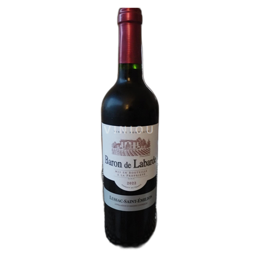 Bordéus Lussac-Saint-Émilion Baron de Labarde 2022