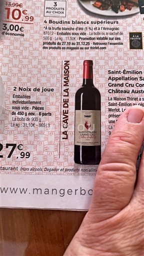 Bordeaux Saint-Émilion Grand Cru Grand Cru Château Austen 2019