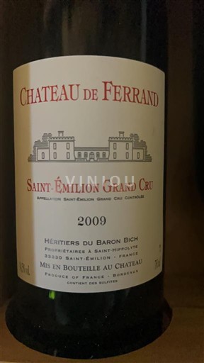 Bordeaux Saint-Émilion Grand Cru Grand Cru Château Ferrand 2009