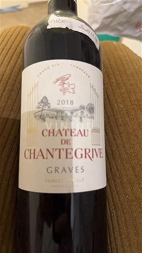 Bordeaux Graves Château de Chantegrive 2018