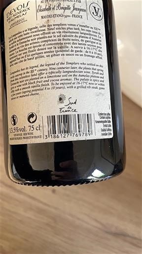 Languedoc Devois des Agneaux Aumelas 2013