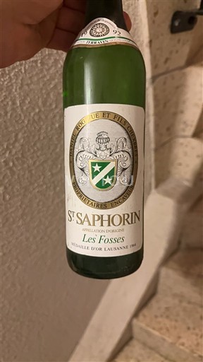 Vaud Lavaux ZGP Daniel Rogivue et Fils St-Saphorin Les Fosses 1992