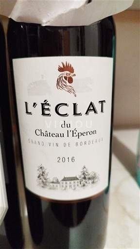 Bordeaux Château L'Éperon L'Éclat 2016