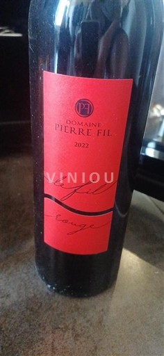 Languedoc Minervois Domaine Pierre Fil La Fil Rouge 2022