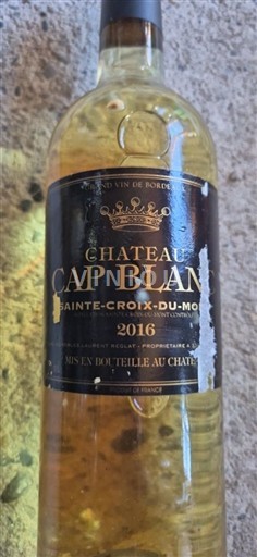 Bordeaux Sainte-Croix-Du-Mont Château Cap Blanc 2016