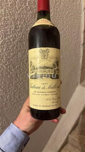 Bordeaux Haut-Médoc Château Malleret (Cru Bourgeois Supérieur) 1973