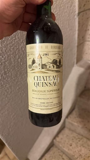 Bordeaux Bordeaux Supérieur Château Quinsac 1981