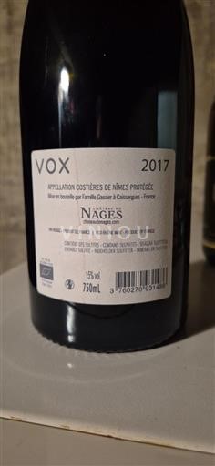 Rhône Valley Costières de Nîmes Château Nages VOX 2017