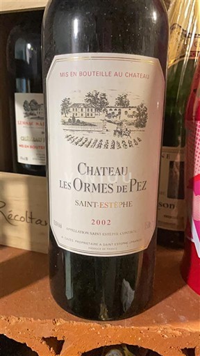 Burdeos Saint-Estèphe Château Les Ormes de Pez 2002