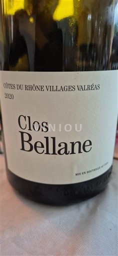 Thung lũng Rhône Không được chỉ định Clos Bellane 2020