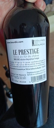 Languedoc a Roussillon Pays d'Oc Collines du Bourdic Le Prestige 2022