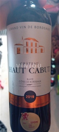 Bordeaux Blaye-côtes-de-bordeaux Château Haut Cabut 2019