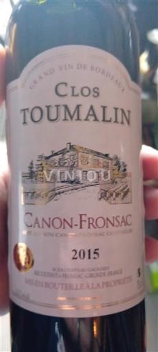 Bordeaux Canon-Fronsac Clos Toumalin 2015
