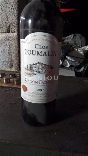 Вина Rouge sec Clos Toumalin 2015 Francuska Bordo Канон-Фронсак AOC