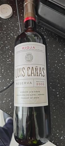 La Rioja rioja Bodega Luis Cañas Reserva 2005