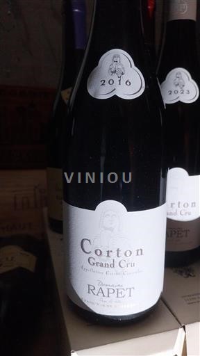 Bourgogne Corton Grand Cru Domaine Rapet 2016