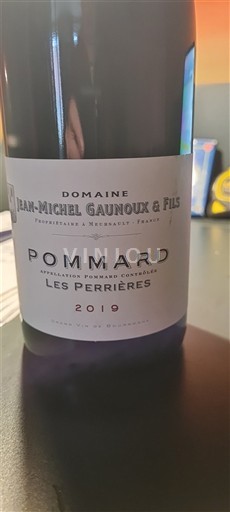 Burgundi Pommard Domaine Jean-Michel Gaunoux & Fils Les Perrières 2019
