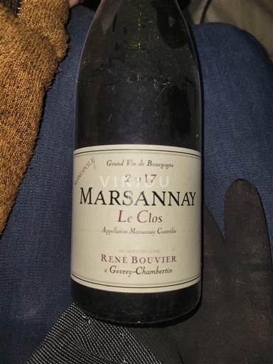 Burgundy Marsannay René Bouvier Le Clos 2017