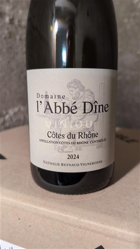 Rượu vang Blanc demi-sec Domaine L'Abbé Dîne 2024 Pháp Thung lũng Rhône Côtes-du-rhône AOC