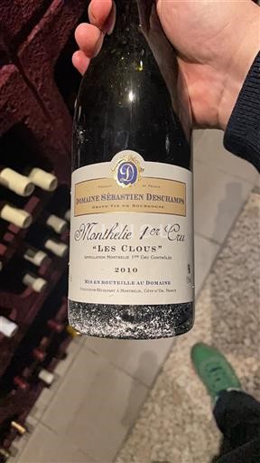 Bourgogne Monthélie Premier Cru Domaine Sébastien Deschamps Les Clous 2010